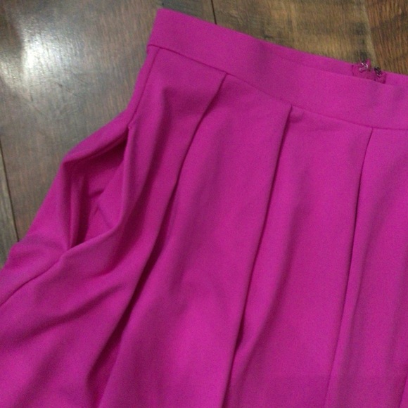 Cynthia Rowley Pink Pleated Flare Skirt S NWT Runs big - M - Picture 4 of 5